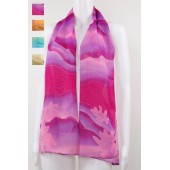 Floral Silky Scarf 02